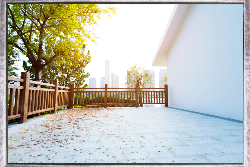 Empty patio