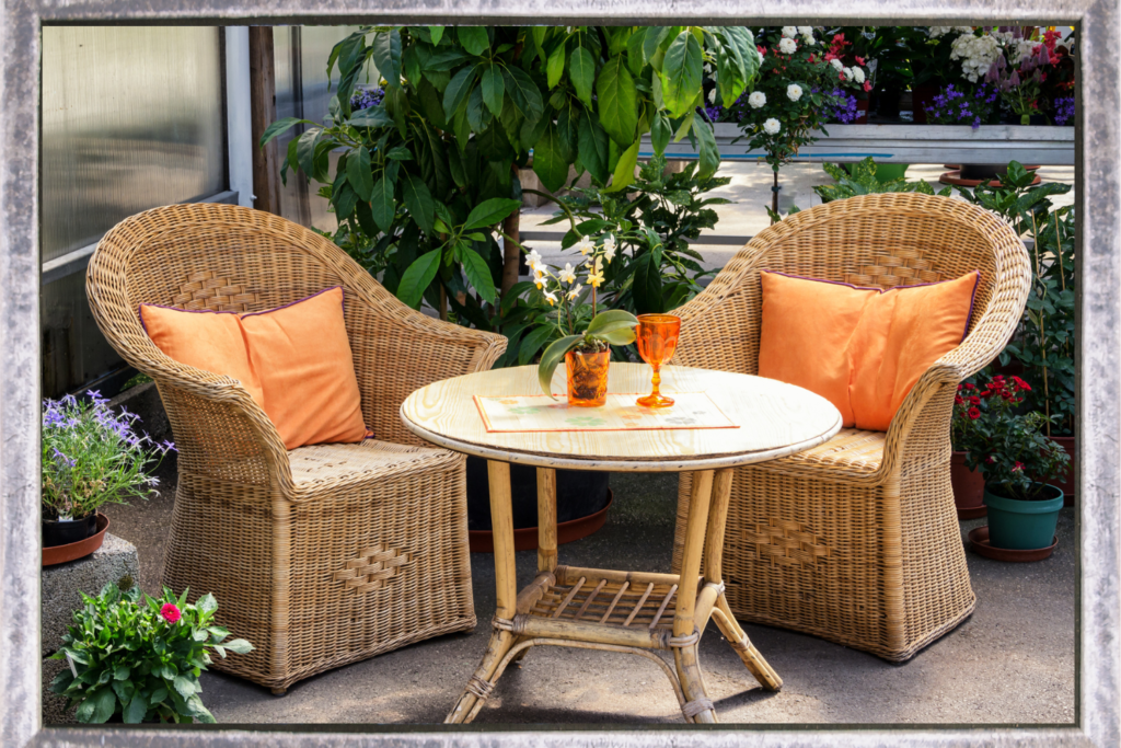 intimate patio seating