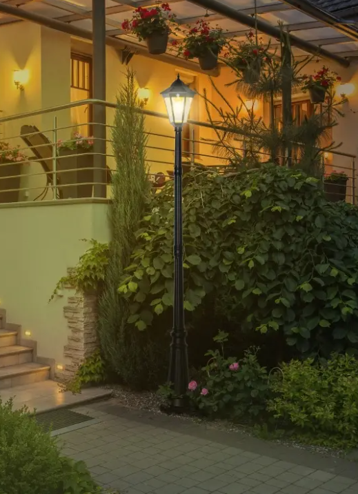 outdoor solar lamp post